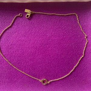 COACH NECKLACE OPEN RING CIRCLE Gold